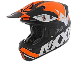 Axxis Wolf helm Jackal mat oranje zwart S - crosshelm voor motorcross / quad / etc