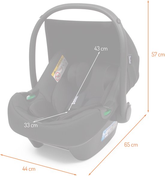 Poussette Multi 4 en 1 Baninni avec siège auto et base Nelia Vert