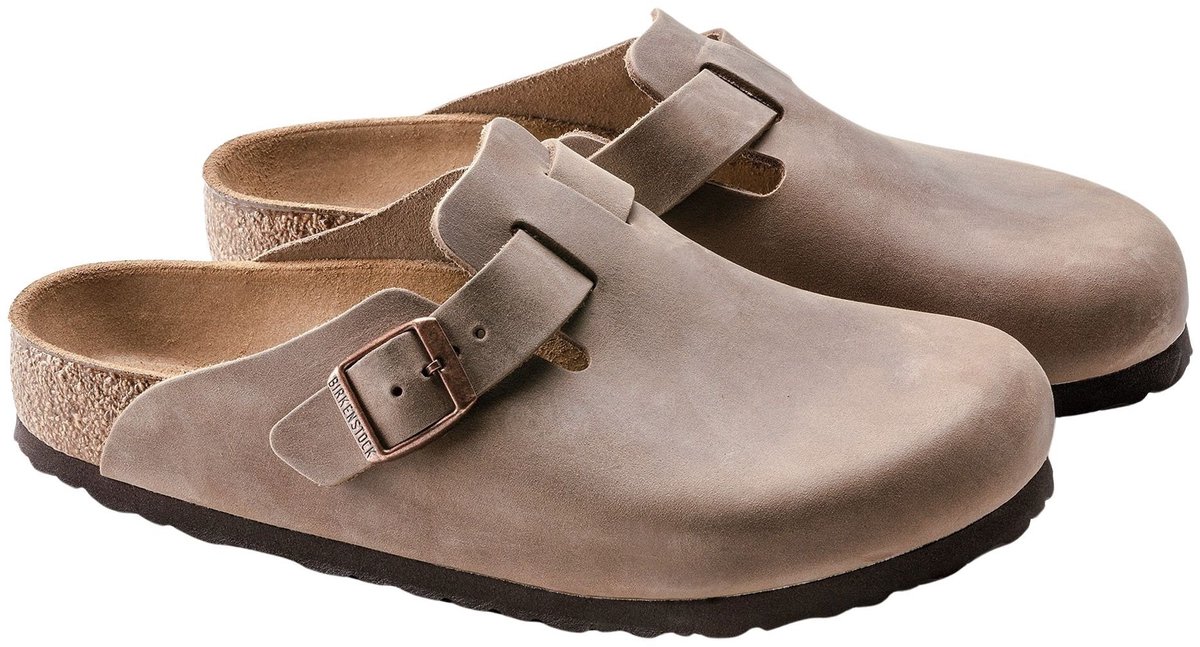 Birkenstock Boston FL Regular Dames Clogs Tabacco Bruin