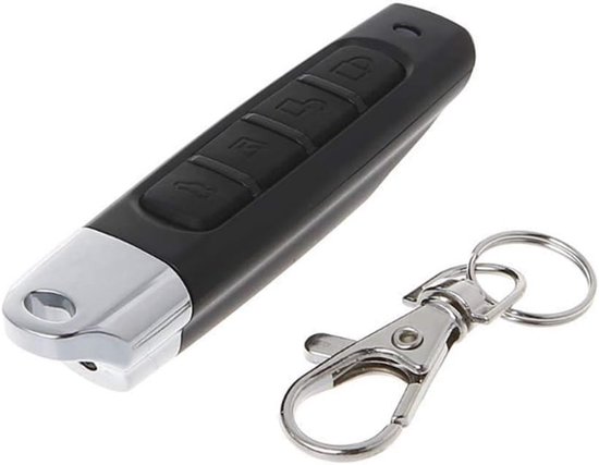 Bip Porte Garage Universelle 433 MHz – Télécommande 4 Boutons Clonage, Copie Facile Pour Portail, Volet, Alarme