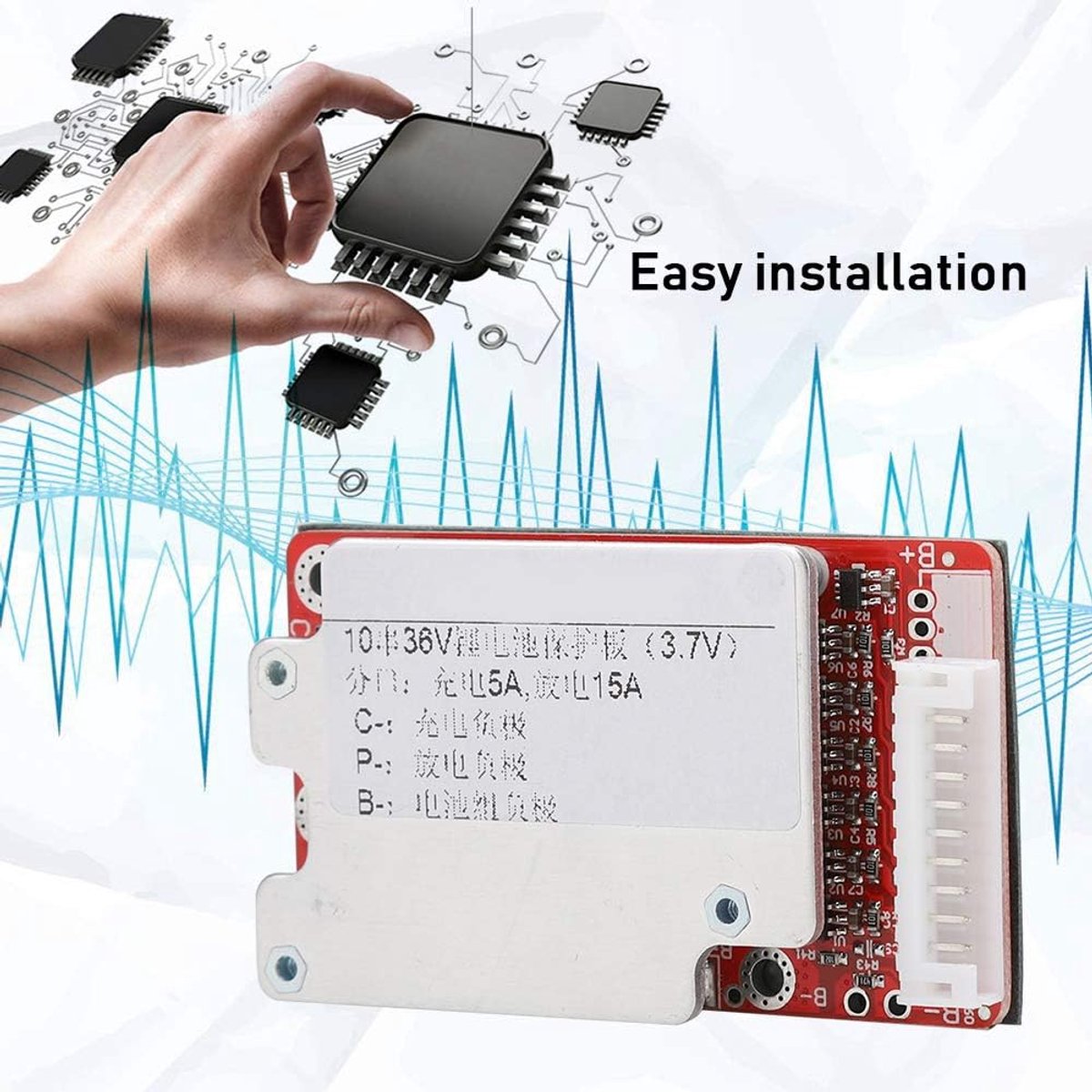 36v 10s Cells - Lithium Batterij Bms Bescherming - Bms 36v Balanceren Li Ion 20a Bord