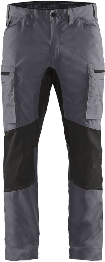 Pantalon de travail Blaklader Service avec Stretch 1459-1845 - Grijs Medium / Zwart - D112
