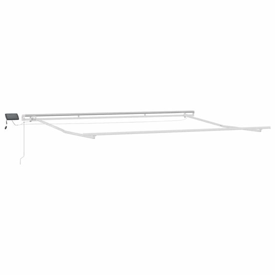 vidaXL - Auvent - manuel - extensible - avec - LED - 450x300 - cm - rouge bordeaux
