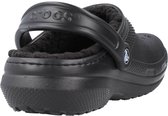Crocs - Classic Lined Clog - Unisex Sandaal - 42 - 43 - Zwart