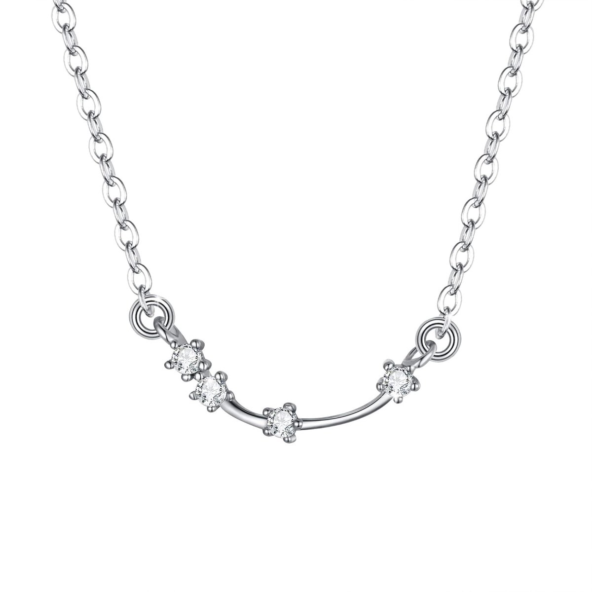 Sterrenbeeld Hanger Halsketting - Astrologie - 925 Sterling Zilver