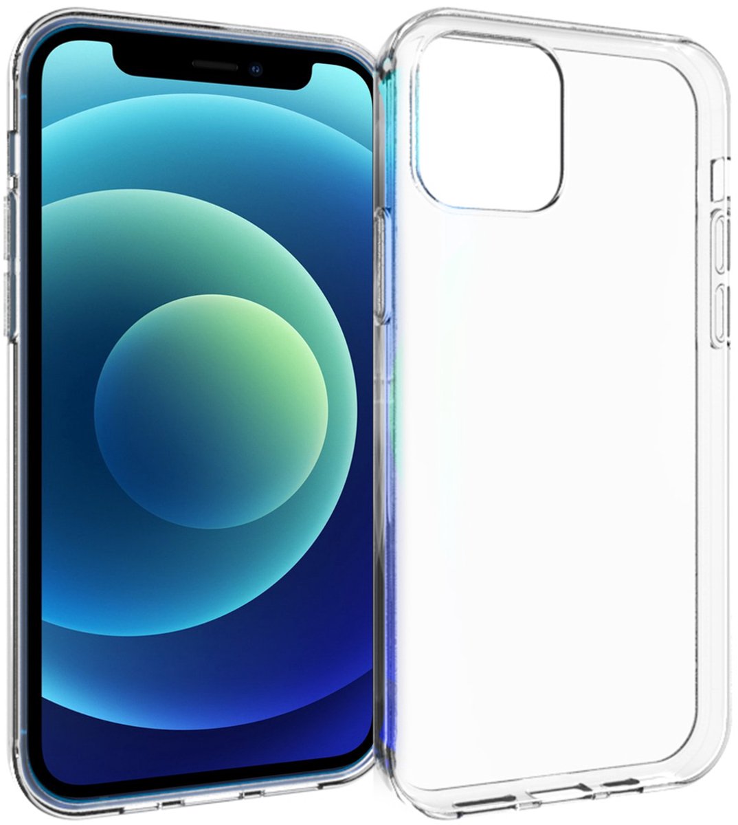 iPhone 12 Mini Hoesje Shock Proof - Accezz Clear Back Cover - Transparant