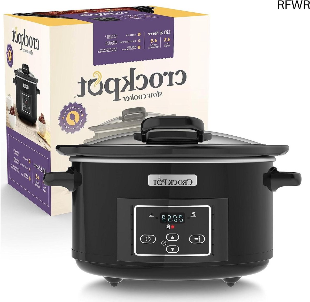 RFWR® Slowcooker 4,7L Digitaal - Zwart - RFWR® - €196,53