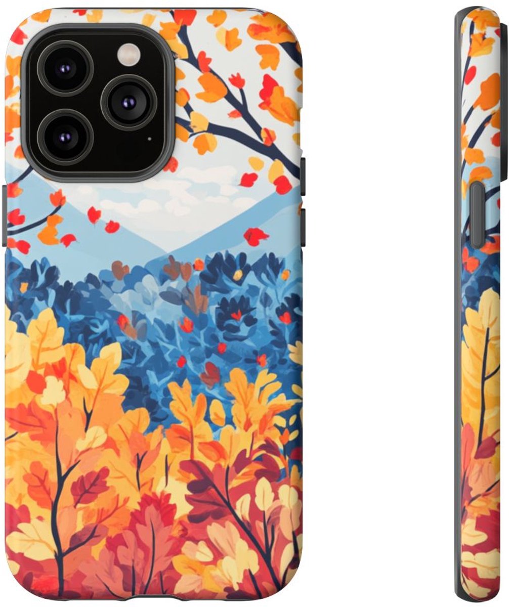 Kleurrijke Herfstbomen en Bladertooi – Telefoonhoesje Geschikt voor iPhone 14 Pro Max