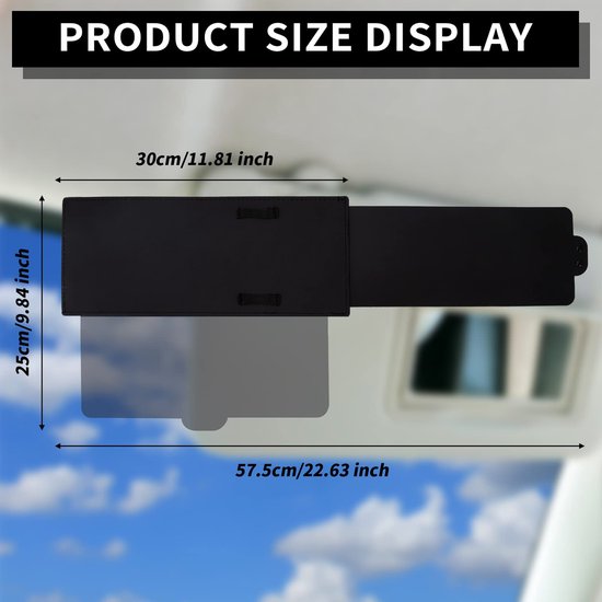 Rallonge De Pare Soleil Pour Voiture Yestter Extension De Pare-Soleil De Voiture Anti-reflet Rallonge Pare Soleil Voiture