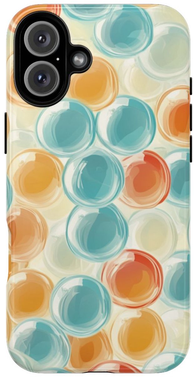 Kleurrijk Bubbeltjespatroon – Telefoonhoesje Geschikt voor iPhone 16 Plus