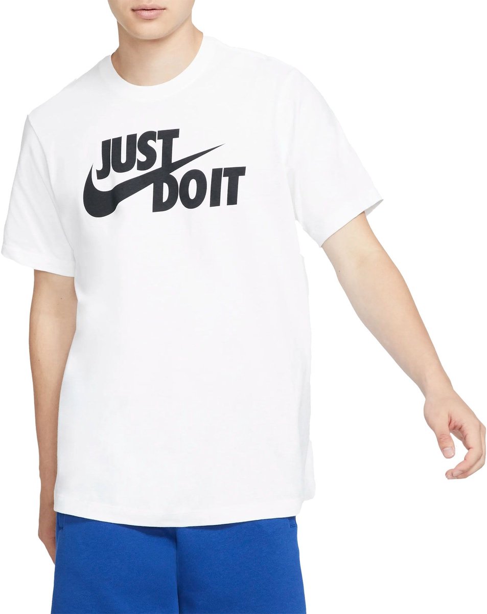 Nike Sportswear Just Do It Swoosh Heren T-Shirt Wit