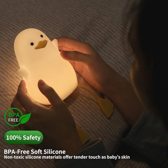 Schattig Eend Nachtlampje voor Kinderen - Perfect Cadeau voor Moeders en Tienermeisjes — afbeelding 3