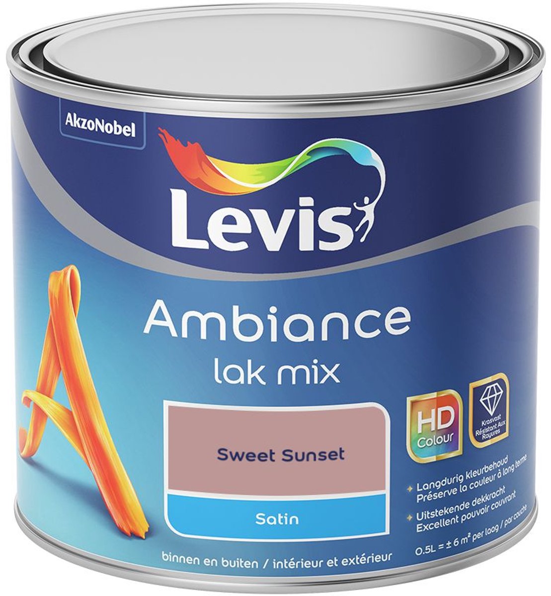 Levis - Ambiance Lak Satin Mix - Sweet Sunset - Mengverf - 0,5 L