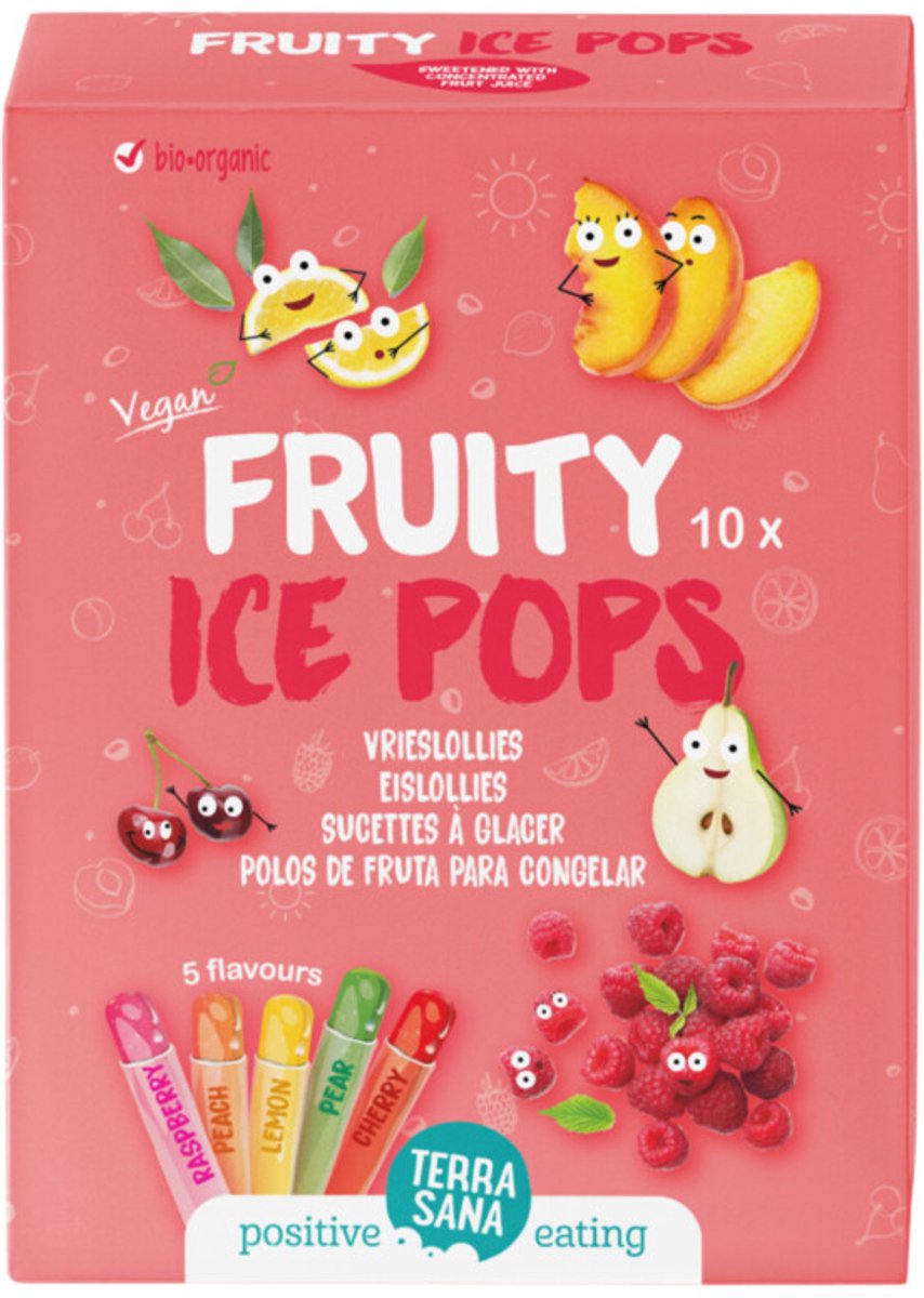 Terrasana IJslolly's Fruit - 9 x 400 ml - Voordeelverpakking