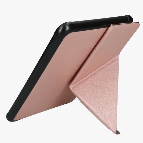 kwmobile e-reader hoesje geschikt voor Amazon Kindle Paperwhite (2024)/Colorsoft hoes - Ereader flip case met standaard - E reader cover van kunstleer - In roségoud — afbeelding 2