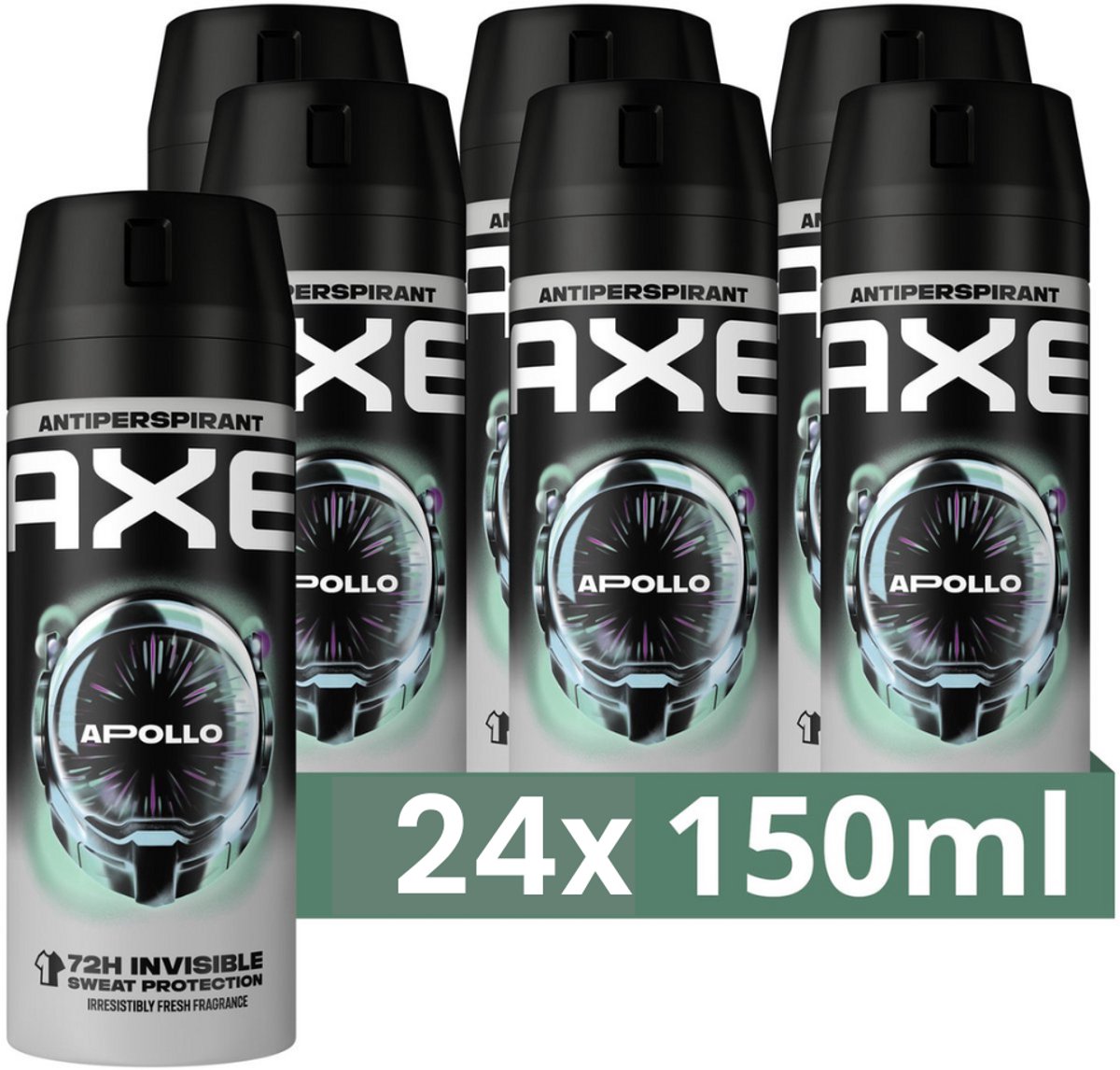 Axe - Deodorant Spray - 72hrs Anti Sweat - Apollo - 150 ml - Voordeelverpakking - 24 stuks