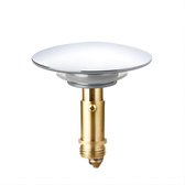 Ibenzoa® Pop-up Afvoerventiel, 66mm - Messing, Push-Open