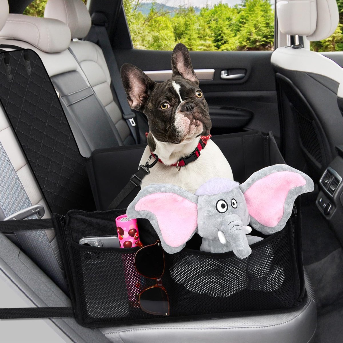 Ibenzoa® Robuuste en Veilig Autostoeltje voor Honden - Geschikt voor Kleine tot Middelgrote Honden