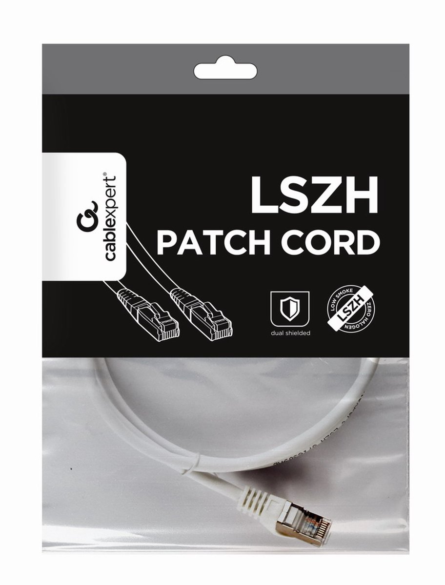 UTP Category 6 Rigid Network Cable GEMBIRD PP6A-LSZHCU-W-1M White 1 m