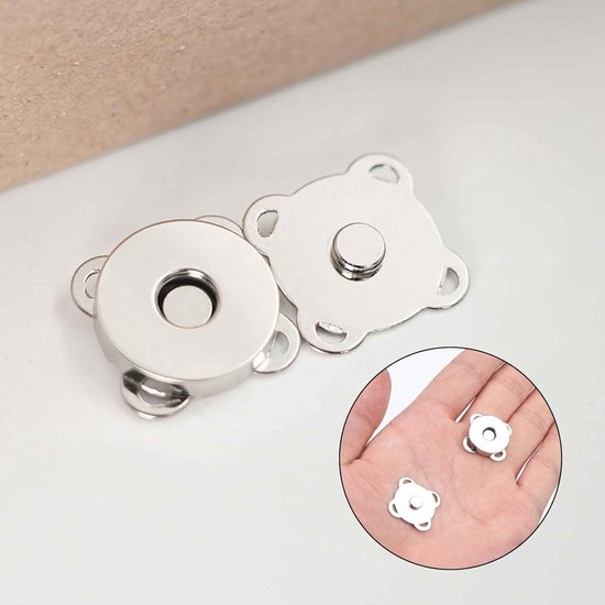 10 stuks magneetknopen 14 mm metalen magnetische