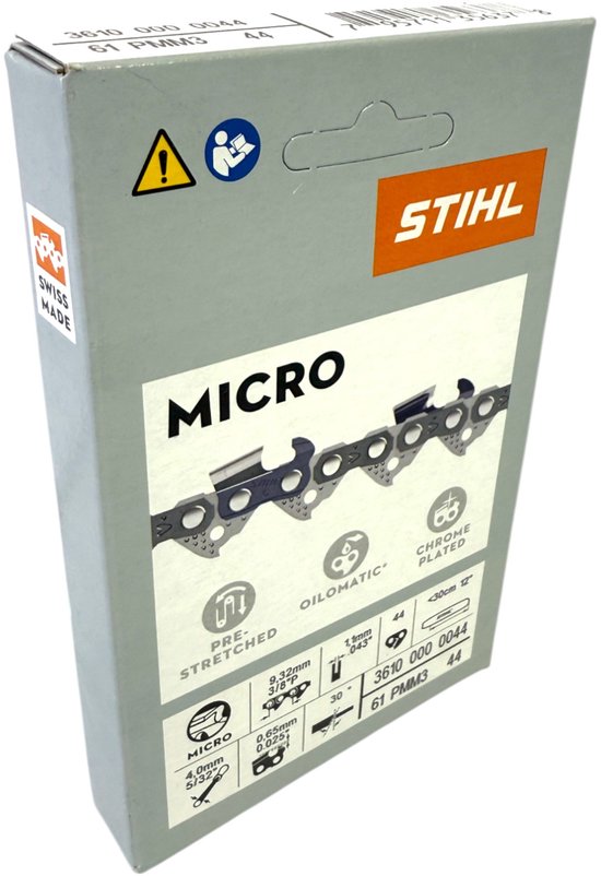 STIHL Picco Micro Mini 3 zaagketting 30 cm 3/8" P 1,1 mm 44 TG 2 stuks ( 2x 36100000044 ) van Stihl — afbeelding 4