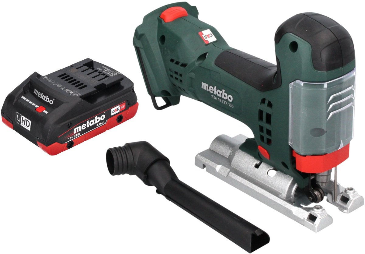 Metabo STA 18 LTX 100 accu-decoupeerzaag 18 V 100 mm borstelloos + 1x LiHD-accupack 4.0 Ah - zonder oplader