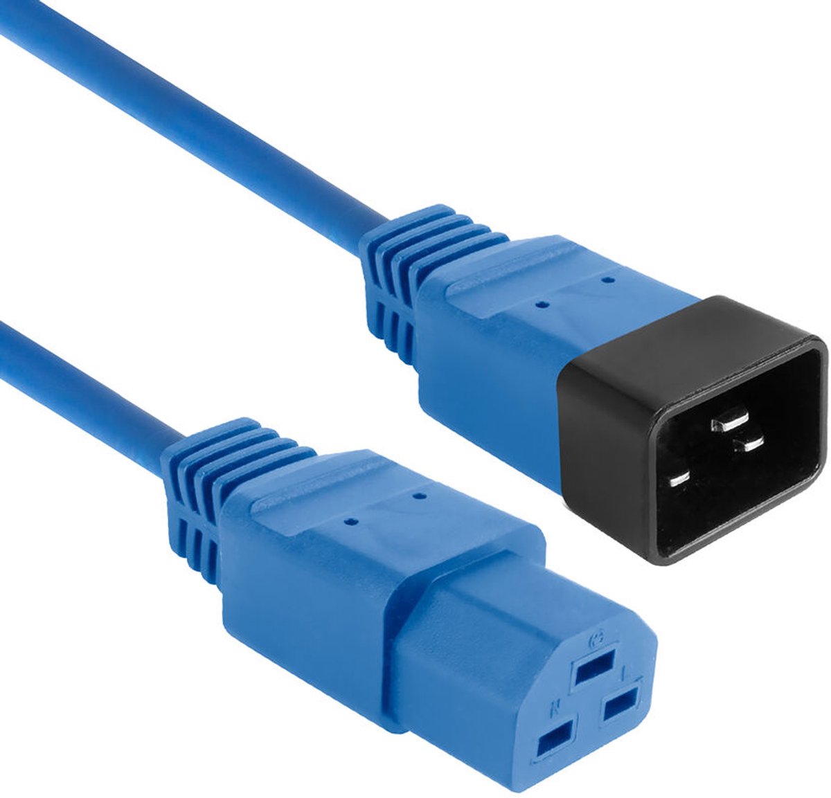 Image of ACT Netsnoer C20 - C21 IEC60320 blauw 3 m AK5369