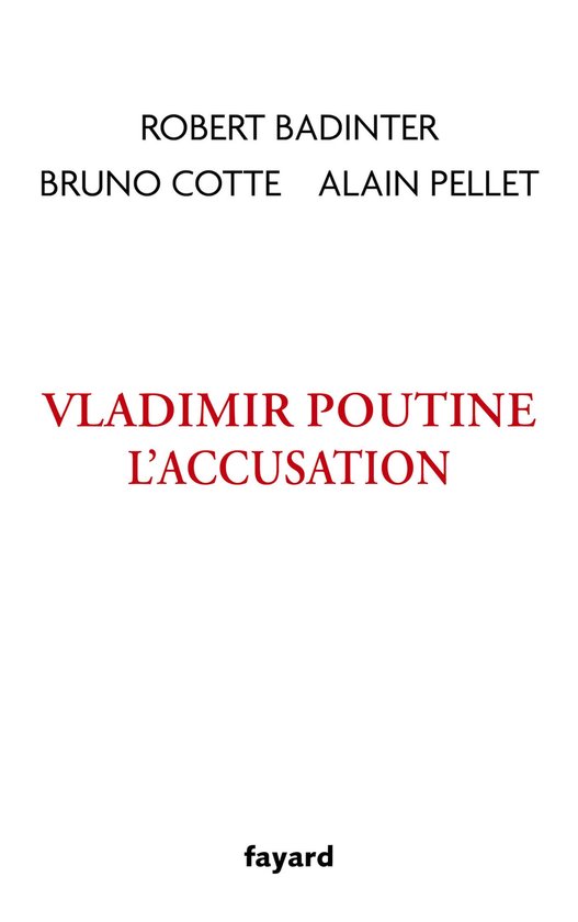Vladimir Poutine, l'accusation - cover