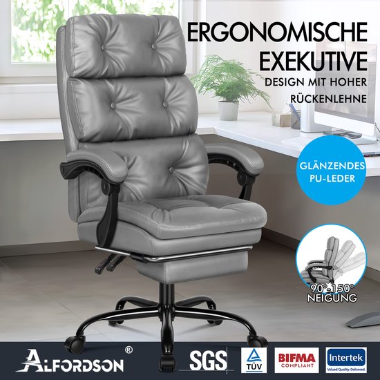 ALFORDSON CHAIR Bureaustoel, computerstoel, gamingstoel, draaibare