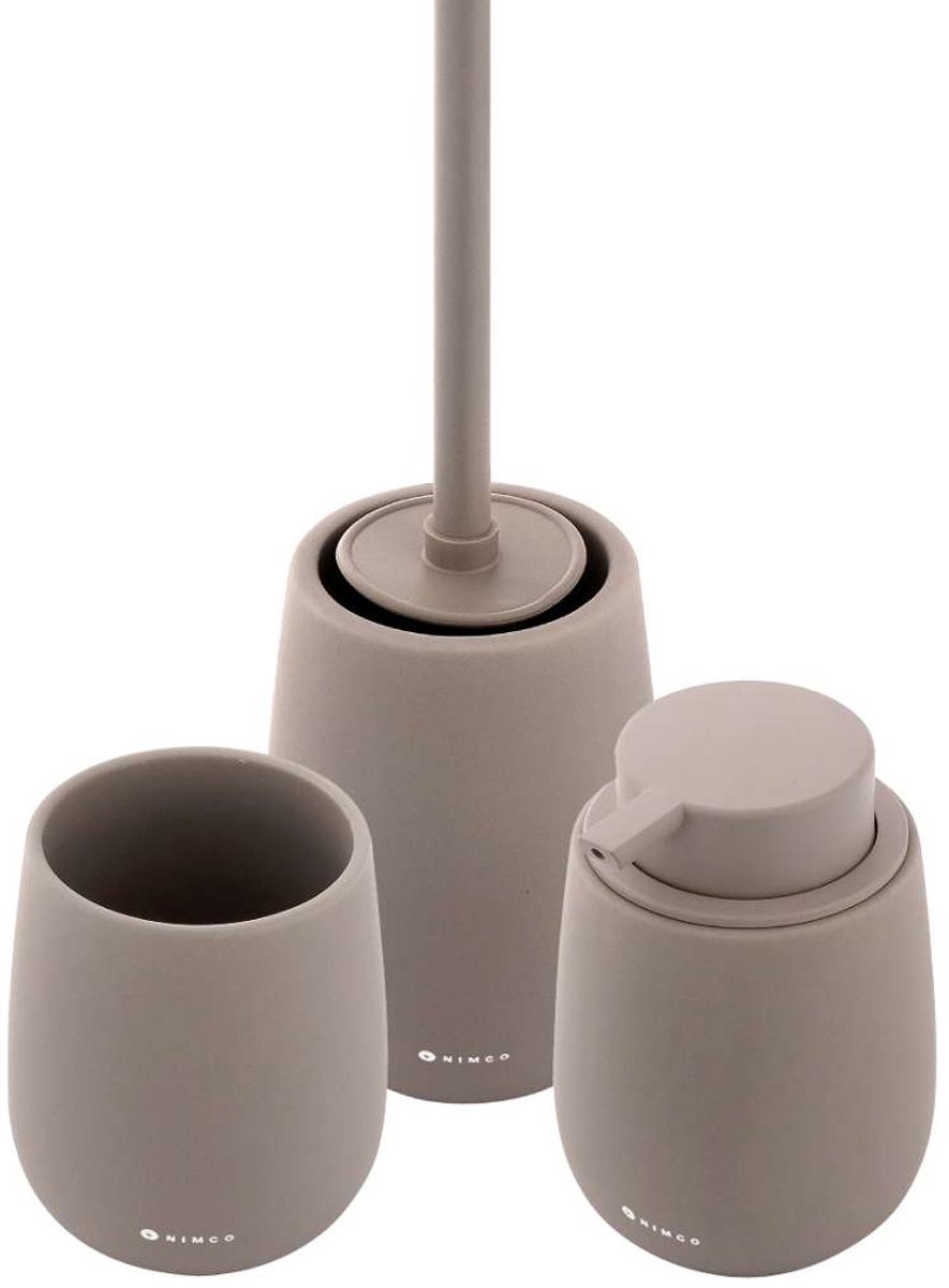 Nimco Tabo - Set accessoires voor de badkamer, bruin TA SET-07