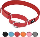 YUDOTE Reflecterende Martingale hondenhalsbanden ontsnappingsbestendig anti-trek met veiligheid Quick Release Gesp voor Smalle Hoofd Honden Gemakkelijk Wandelen, Klein, Zwart