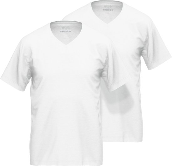CECEBA Nevada Heren T-shirt V-hals 2-pack