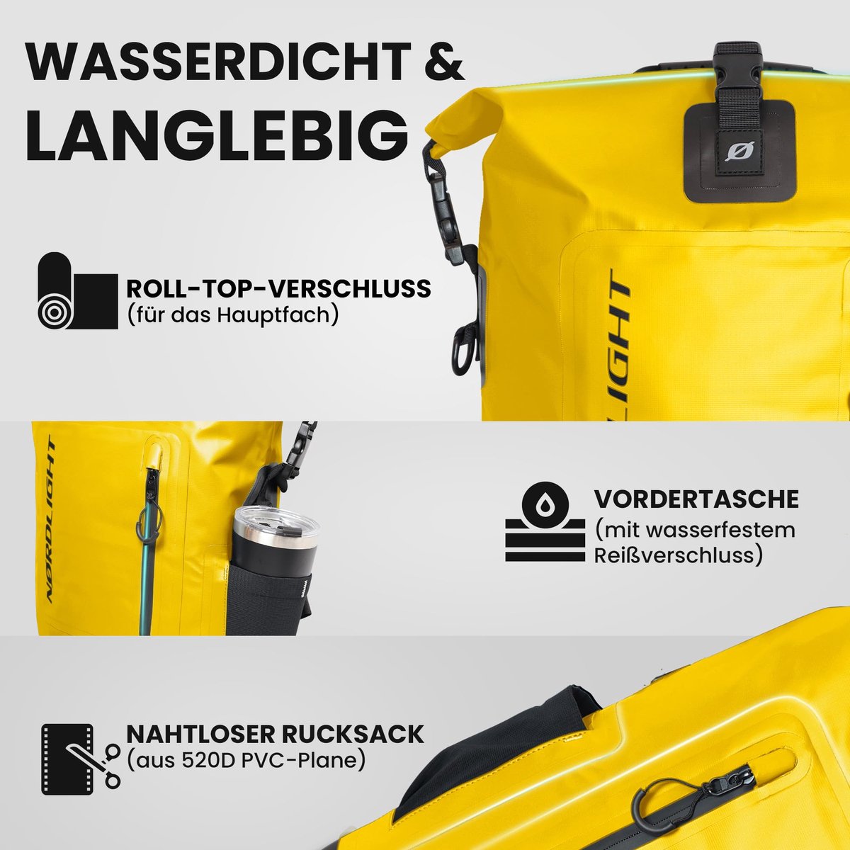 Generisch Moderne rugzak met transparant design, grote inhoud voor