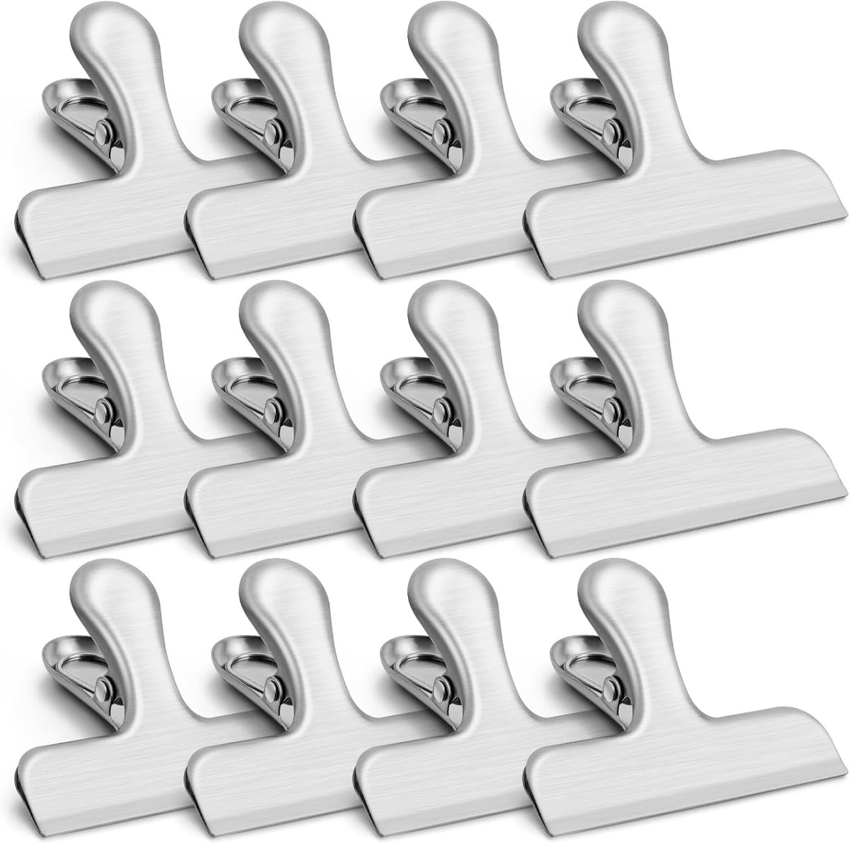 12-pack magnetische chipclips en 12-pack roestvrijstalen chipclips