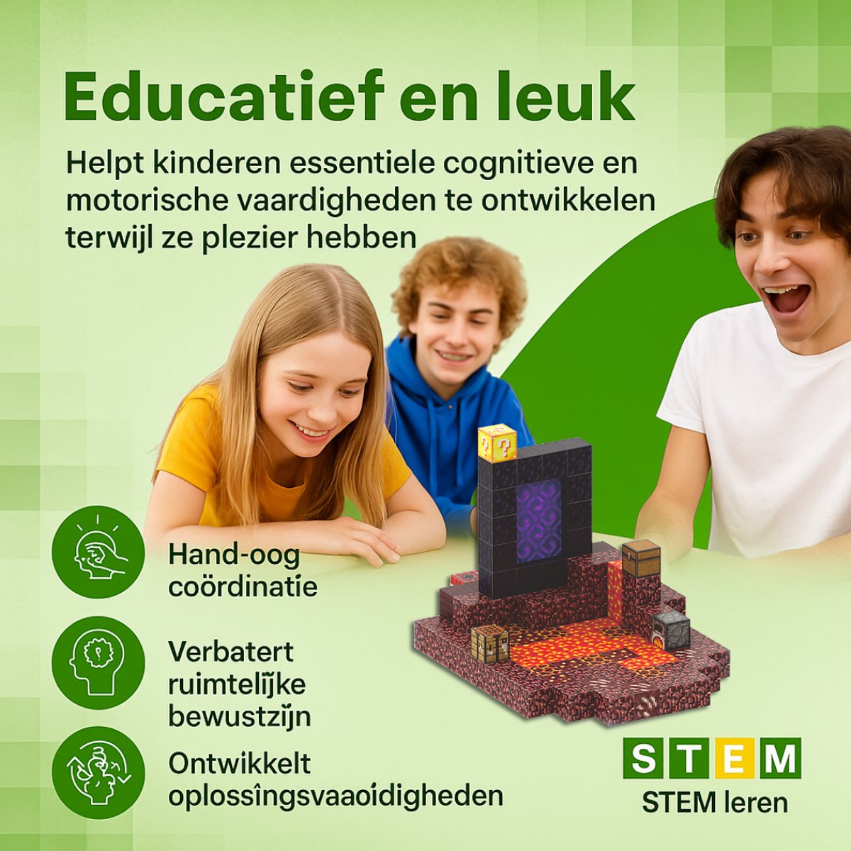 Magnetisch speelgoed – magnetisch bouwspeelgoed 128 stuks – magnetische bouwstenen – montessori speelgoed – magneten speelgoed - onderwereld — afbeelding 4