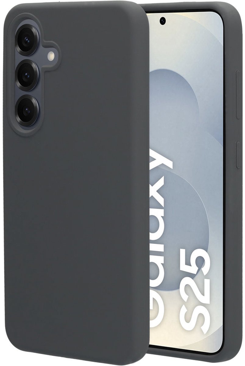Mobiparts hoesje geschikt voor de Samsung Galaxy S25 - Siliconen - Grijs
