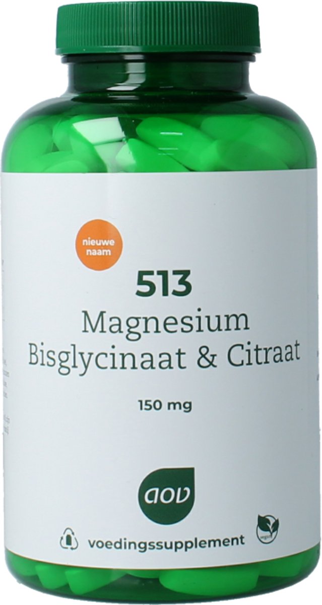 Goedkoopste AOV 513 Magnesium AC & Citraat 150mg - 180 tabletten - Mineralen - Voedingssupplement