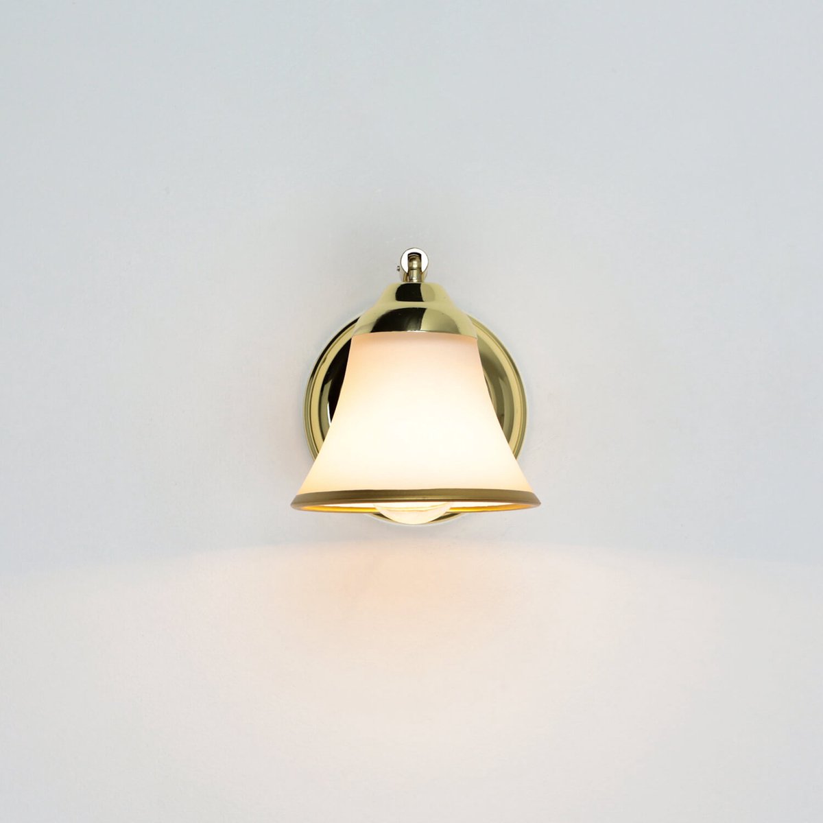 Licht Erlebnisse Licht-Erlebnisse - Grando - Wandlamp - E14 - van - Metaal glas - in - goud wit goud|wit