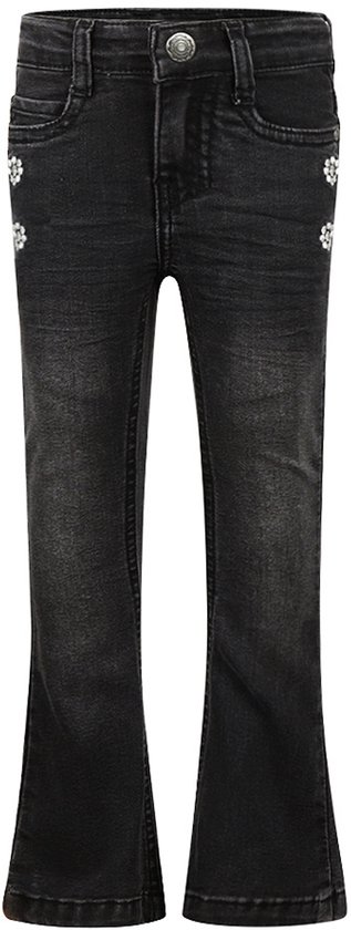 Koko Noko Meisjes Flared Jeans - Black jeans