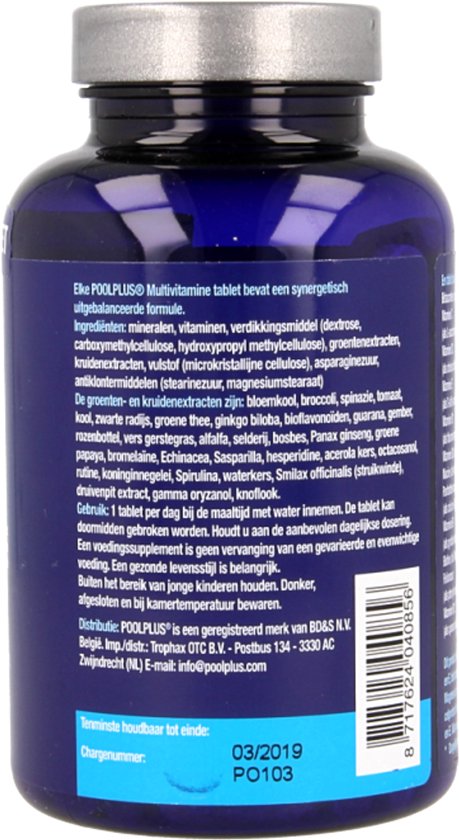 Pool Plus Multivitaminen - 120 Tabletten - Multivitamine