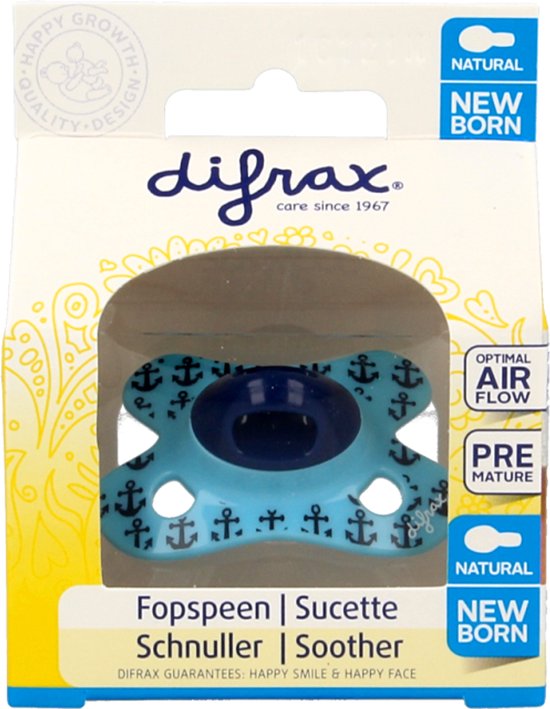 Difrax Fopspeen Newborn - Voor Premature en Pasgeboren Baby's (-2 / +2 maanden) van Difrax — afbeelding 4
