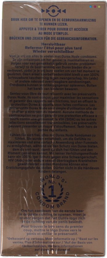 Durex Condooms Nude Huid-Op-Huid Gevoel - 20st - Ultra Dun