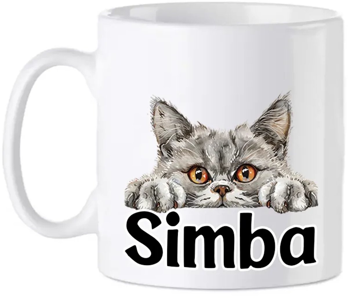 Selkirk Rex mok met naam - Kattenmok - Gepersonaliseerd - Cadeautip