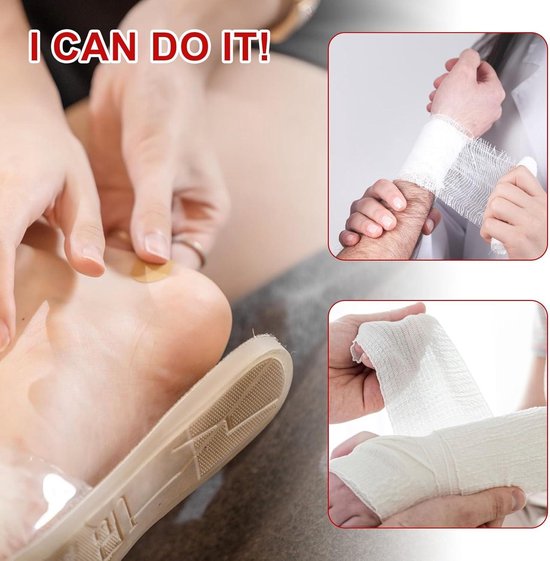 Mini trousse de premiers secours de voyage 46 pièces pour voiture, sac d'urgence pour voiture, outdoor , vélo, maison, moto, lieu de travail, camping, randonnée, urgences