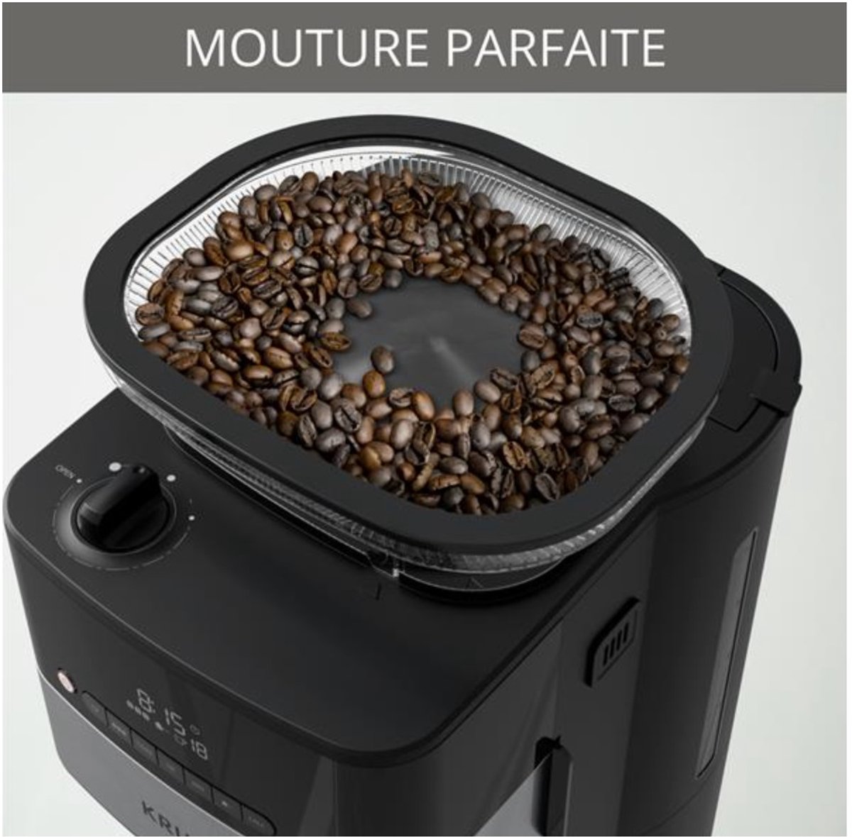 Krups Grind & Brew KM8328 - Koffiezetapparaat met ingebouwde koffiemolen - 1.25L - Warmhoudfunctie -Zwart thumbnail 6