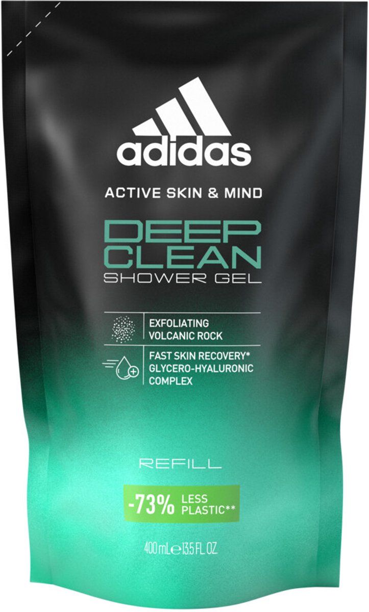 Adidas Shower Gel Refill Active Skin & Mind Deep Clean - 400 ml