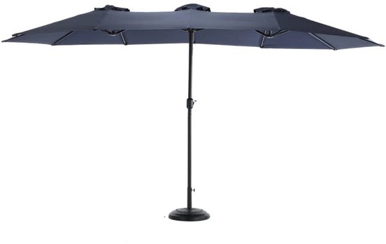 KOMFOTTEU Wandparasol, 240 cm, in hoogte en hoek verstelbaar, parasol, ronde parasol van uv-bescherming, ruimtebesparend en opvouwbaar, voor café, tuin, balkon, terras, Beige