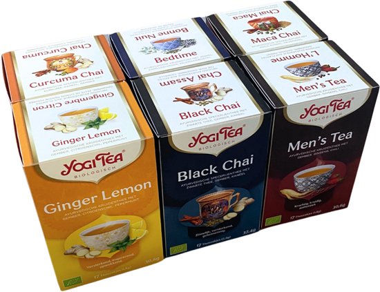 Yogi Tea - de 6 beste smaken voor de mannen - 6 pakjes van 17 theezakjes van Yogi Tea — afbeelding 2