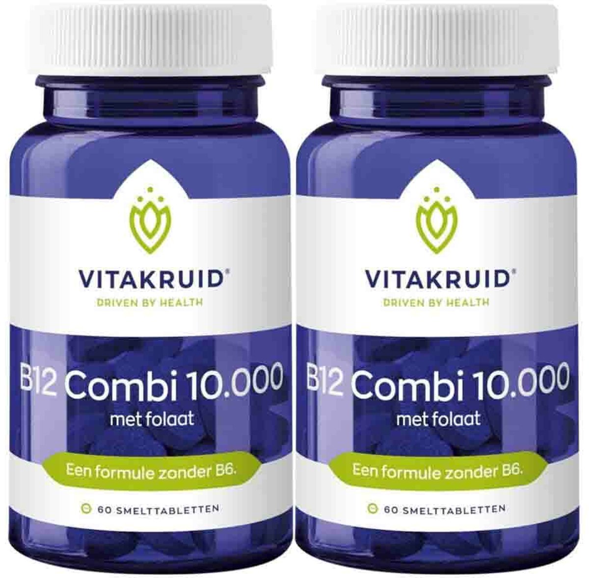 Vitakruid - B12 Combi 10.000 met folaat - 2 x 60 tabletten - Voordeelverpakking