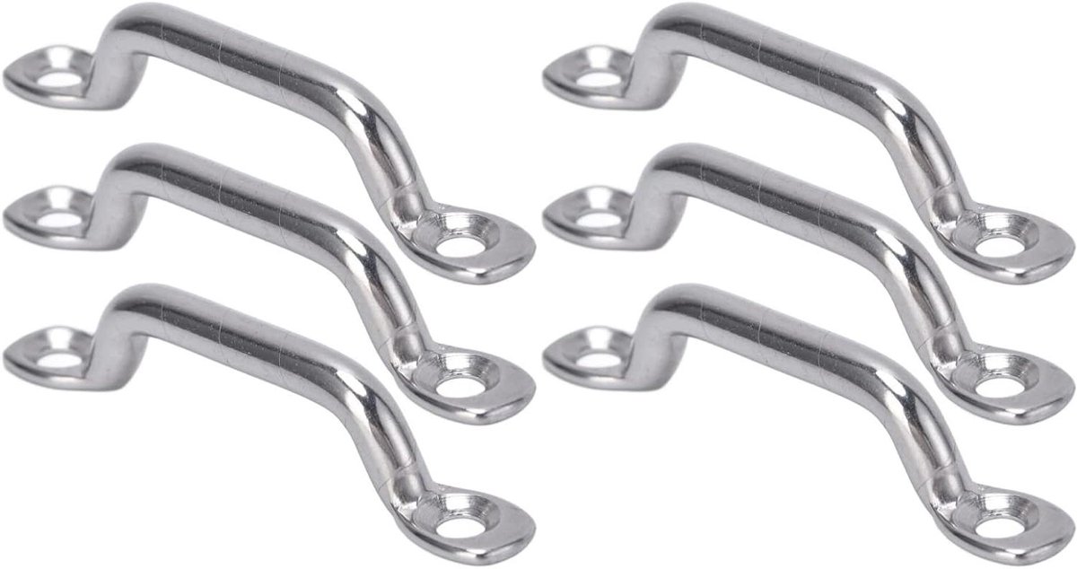 RVS Boot Top Pad Eye Dekbeugel Set - 10 Stuks - Marine Hardware Kit voor Bevestiging aan Boord